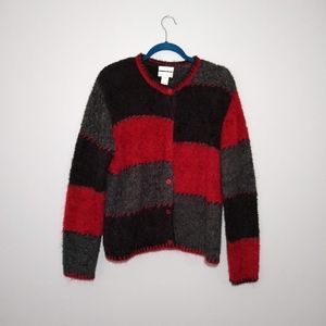 Christopher & Banks Women's Color Block Sweater L